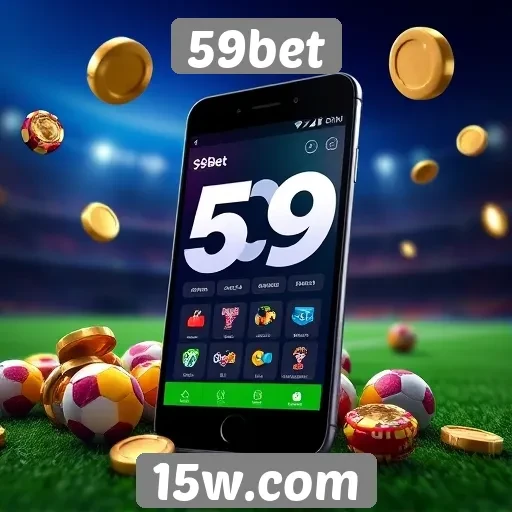 Plataforma 59bet é acessível em dispositivos móveis